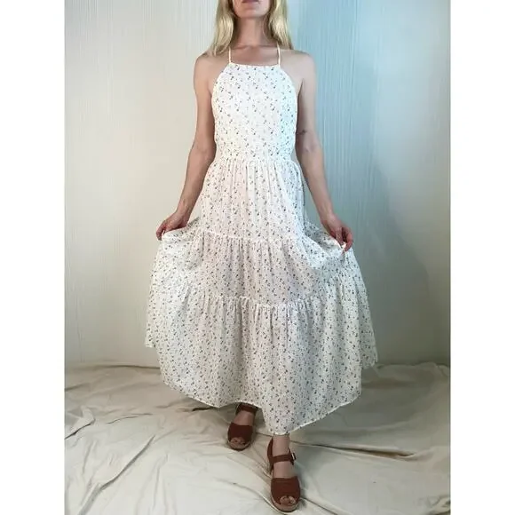 CHRISTY DAWN Delphine Maxi Backless Dress in Pearl Aster Garden Print NWT SMALL - Picture 4 of 15